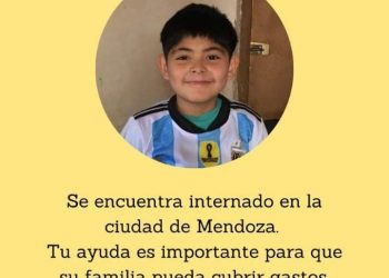 La familia de un niño con cáncer necesita ayuda económica para poder acompañarlo en su tratamiento