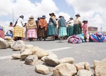 Semana de bloqueos de rutas en Bolivia