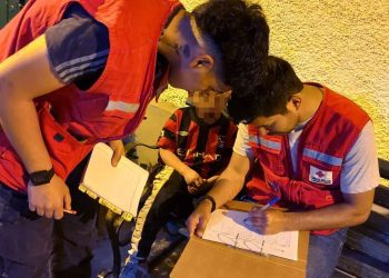 Cruz Roja y La Noche de la Caridad realizaron controles sanitarios a personas en situación de calle