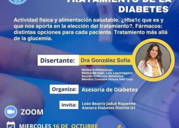 Organizada por el Club de Leones: habrá una charla abierta sobre el tratamiento de la diabetes
