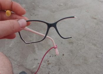 Un perro le comió los lentes a su hija y busca ayuda para poder hacerle unos nuevos