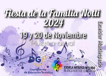 Escuela Blanca Notti de Cuartara: se acerca la Fiesta de la Familia Notti 2024