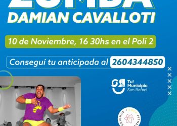 Invitan a participar de una master class de zumba en el Poli2