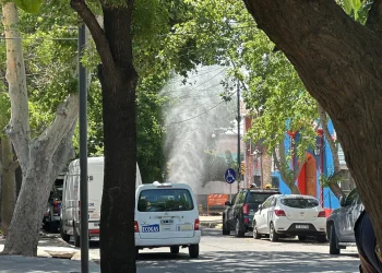 Una gran pérdida de gas generó preocupación en el departamento de Godoy Cruz