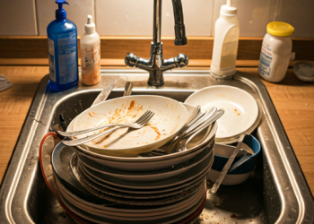 Qué significa dejar los platos sucios por la noche, según la psicología