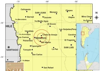 Un sismo sacudió la siesta de este viernes en Mendoza