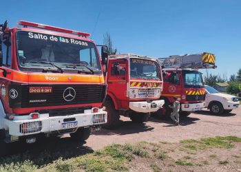 Luego de 15 días inactivos y tras un gran gesto solidario, volvieron a trabajar los Bomberos de Salto de las Rosas