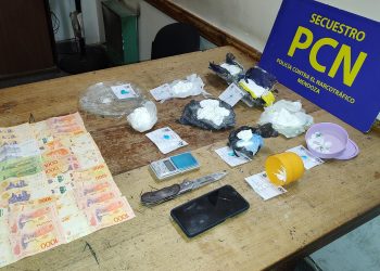 Nuevo kiosquito desbaratado en San Rafael: Casi un kilo de cocaína secuestrado y una pareja detenida
