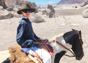 La modelo Jimena Cyrulnik y el cruce de la cordillera por el sur mendocino