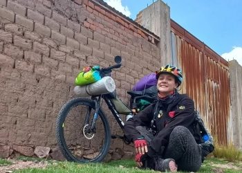 Recorre Sudamérica “Pedaleándole a la Vida” y en su aventura visitó San Rafael
