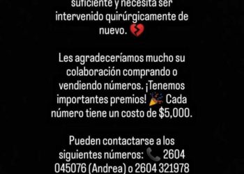 Habrá una rifa solidaria: Jorge Morcillo y su familia necesitan ayuda