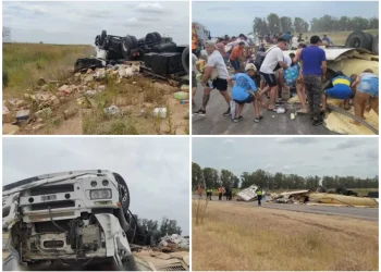 Un camionero mendocino murió en un accidente en Buenos Aires y saquearon la mercadería