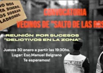 Vecinos de Salto de las Rosas exigen mayor seguridad ante una ola de robos