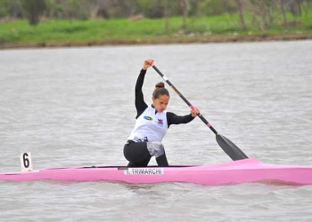 La sanrafaelina Taís Trimarchi ganó en su categoría en una carrera de canoas en Chile