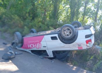 Un joven resultó lesionado tras volcar en San Rafael
