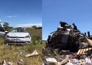 Otro accidente vial fatal en Argentina: Tres muertos por un brutal choque entre un auto y un camión