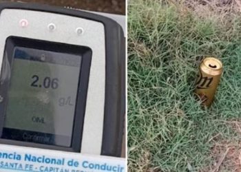 Otro hecho insólito en Argentina: Dio positivo en alcoholemia y destapó una lata de cerveza en medio del operativo