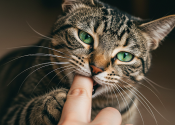 ¿Qué significa si un gato me muerde mientras lo acaricio?