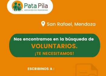 Pata Pila busca voluntarios para su trabajo en asentamientos de San Rafael