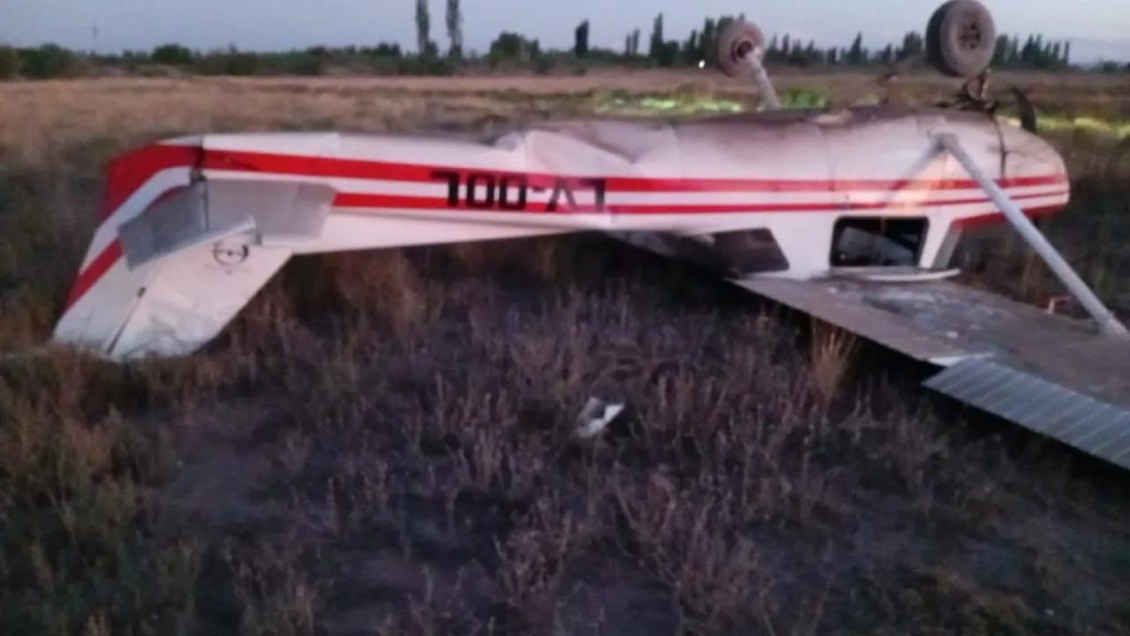 Cayó avioneta en San Rafael y sus dos ocupantes sufrieron lesiones