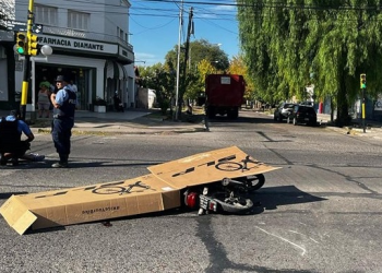 Sábado trágico: un motociclista murió en avenida Mitre
