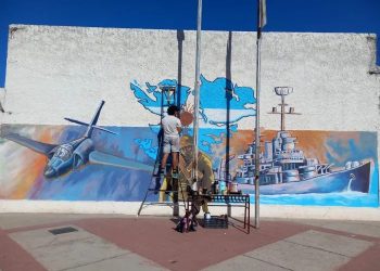 Un mural en honor a los héroes de Malvinas será inaugurado en la escuela Guyot de Calzada