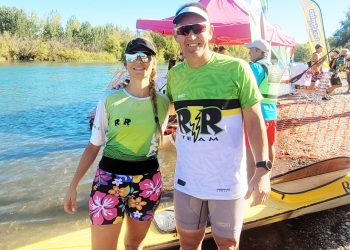 Maru Catalano junto a Juan Pablo Radys obtuvieron el primer puesto en Master A en las»32 millas la regata del Limay»