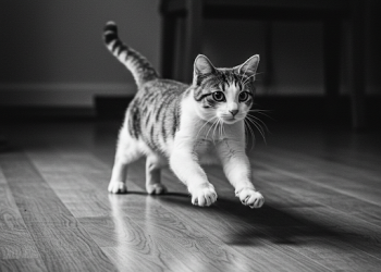 Revelaron por qué los gatos corren a veces de forma desenfrenada