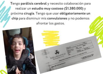 El pequeño Gabriel tiene parálisis cerebral: su mamá pide colaboración para que pueda acceder a un estudio médico urgente