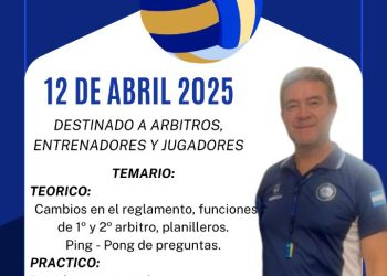Árbitro internacional dictará en San Rafael una clínica sobre las modificaciones del reglamento del vóley