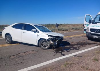 Choque en la ruta a Mendoza y un hombre lesionado