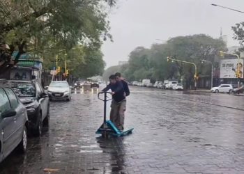 Los sanrafaelinos que se hicieron virales por “manejar” una carretilla hidráulica