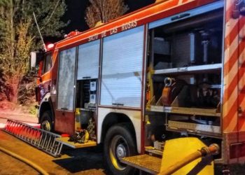 Detalles del incendio de la chacarita de avenida Los Sauces