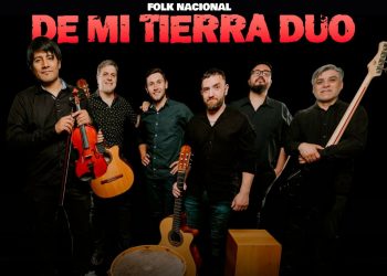 El grupo folclórico sanrafaelino “De mi tierra dúo” se presentó en la Fiesta Nacional de la Ganadería