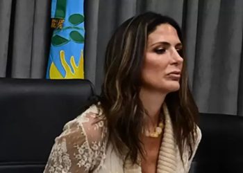 La jueza Julieta Makintach, afuera del juicio por la muerte de Maradona