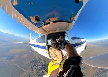 San Rafael ya tiene su experiencia en caída libre: llegó el paracaidismo deportivo al sur mendocino