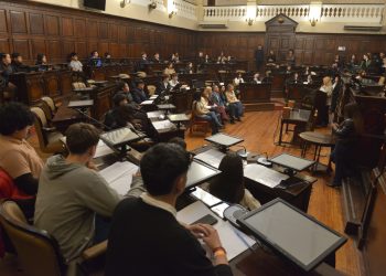 Alumnos de la secundaria “El Nevado” de Goudge participaron en el “Senado Joven”