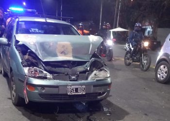 Borracho provocó un siniestro vial en plena tarde