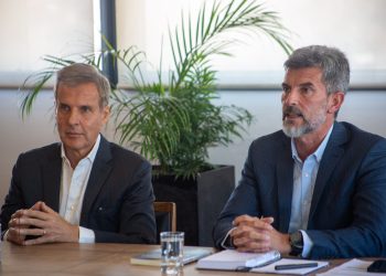 Ulpiano Suarez acompañó a Martín Redrado en el lanzamiento de su último libro