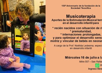 La estimulación musical temprana como herramienta de desarrollo infantil tendrá una charla abierta en San Rafael