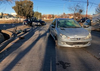 Ciclista gravemente lesionada tras siniestro vial
