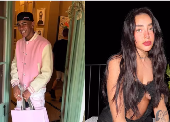 Pétalos de rosas y velas románticas: Lamine Yamal y Nicki Nicole oficializaron su romance con una tierna foto en redes