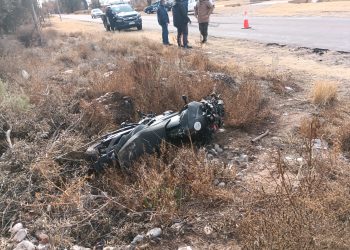 Las Paredes: siniestro vial deja un motociclista fracturado