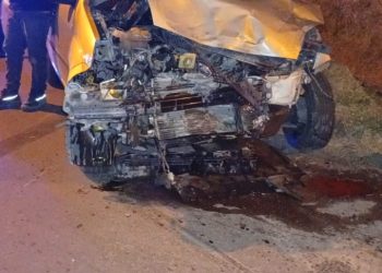 Chocó y volcó uno de los nuevos patrulleros: daños de consideración