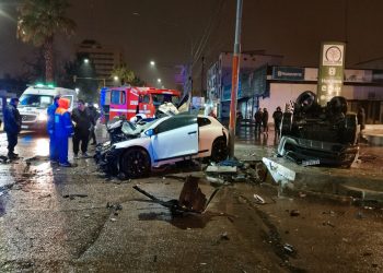 Joven alcoholizado provocó un grave siniestro vial en avenida Yrigoyen