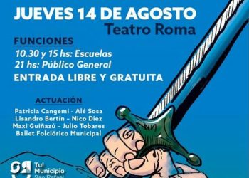 Presentarán en el Roma la cantata “Los hombres de San Martín”