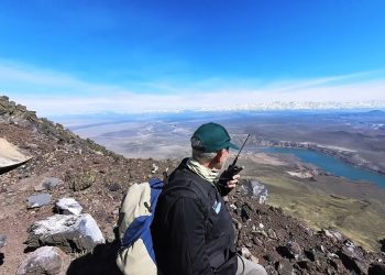 Radioaficionados sanrafaelinos lograron la primera activación del Cerro del Diamante bajo el programa internacional SOTA