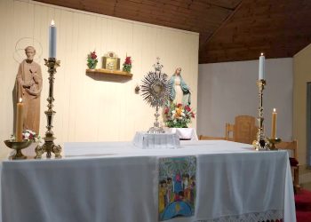 Parroquia San Pedro lanzó una campaña solidaria para renovar el piso del templo