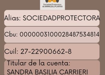 La Sociedad Protectora de Animales y las Plantas llevará adelante una importante rifa