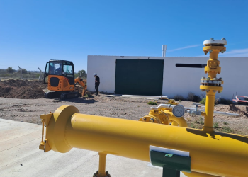 Gasoducto en marcha: Se trabaja en la planta de regulación intermedia